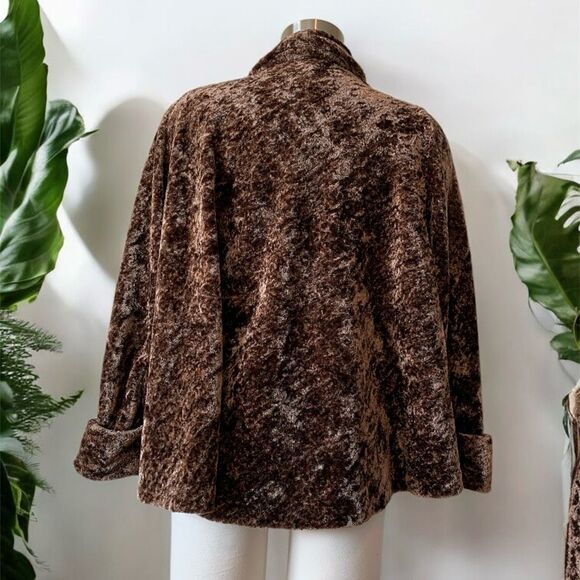 Connected Brown Teddy Bear Coat Jacket S Hippie Boho Bohemian - Picture 3 of 6